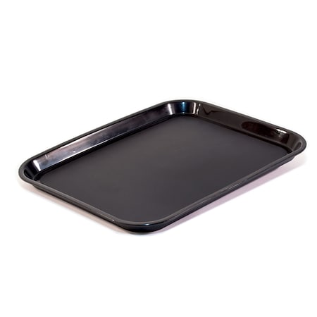 Hapco-Elmar Essential 10.5x13.75" Rect. Tray W/ Round Corners, Black, PK 36 R3000BLK